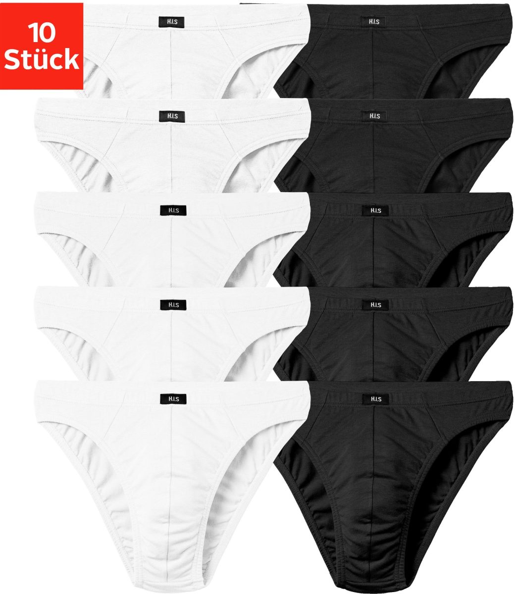H.I.S Minislip in effen kleuren (set, 10 stuks)