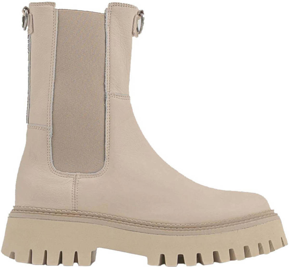 Bronx Groov-y hoge leren chelsea boots camel