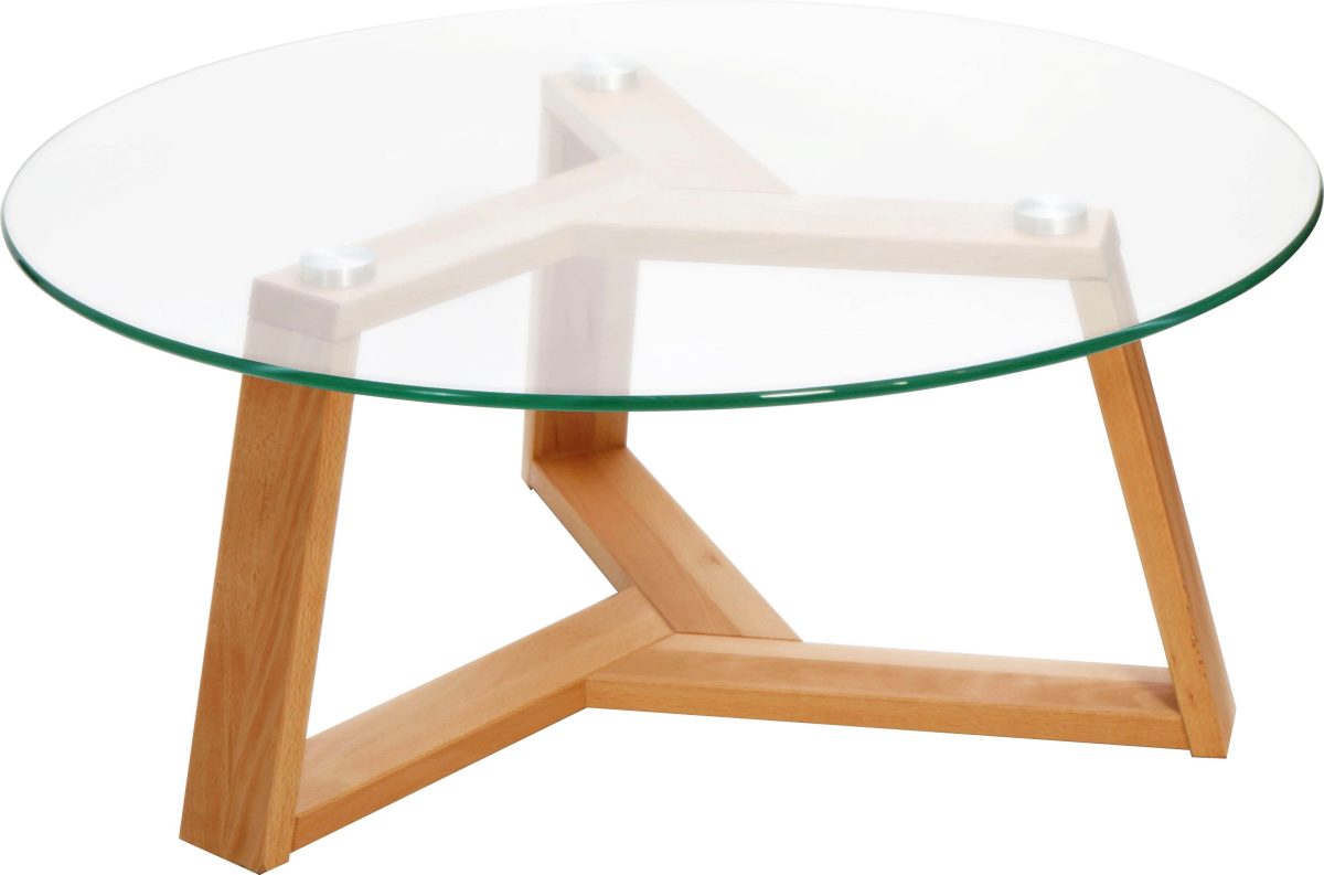 Premium collection by Home affaire Salontafel Mantua Diameter glazen blad: 90 cm