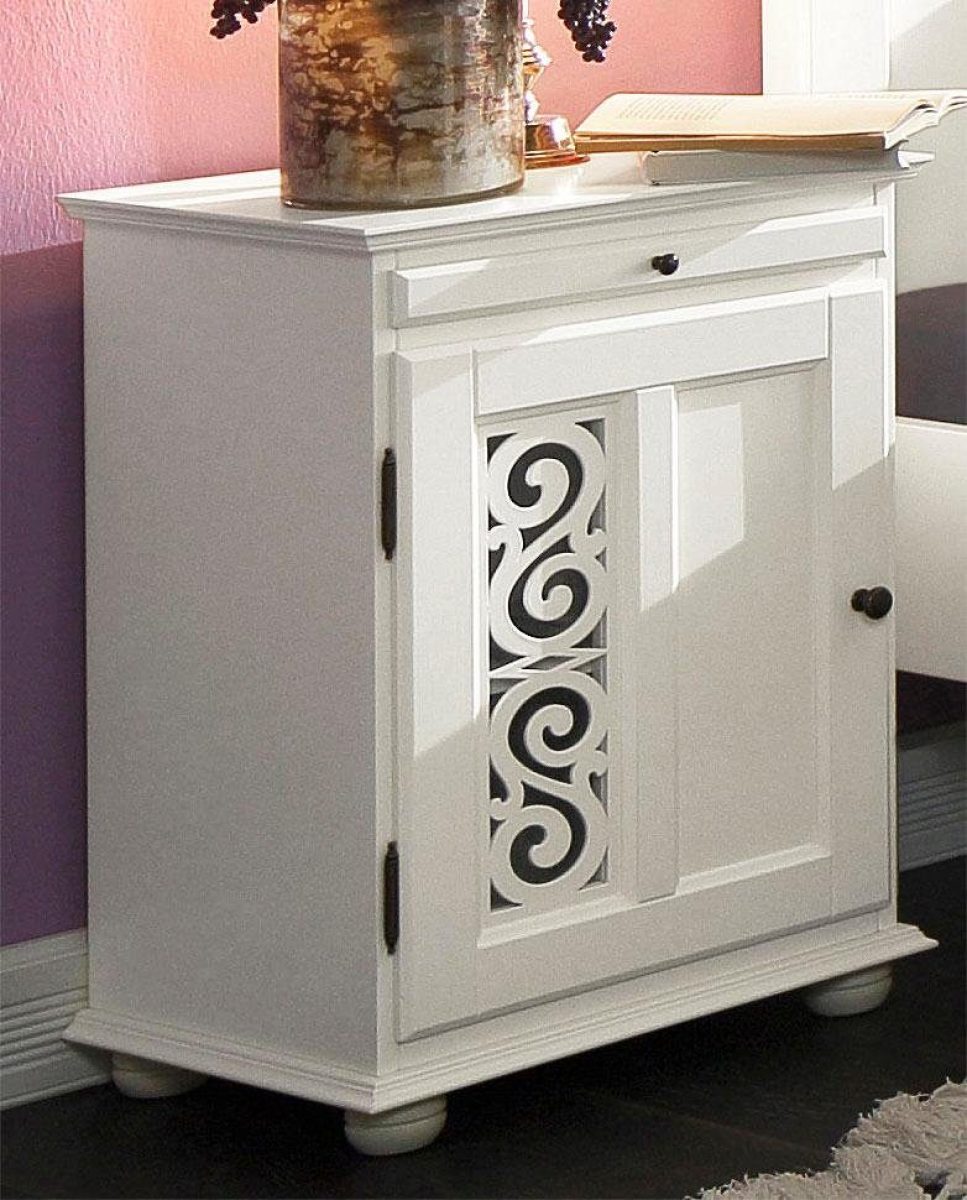 Premium collection by Home affaire Nachtkastje Arabeske met mooi decoratief freeswerk op de deurfronten, draairichting verschillend te bestellen