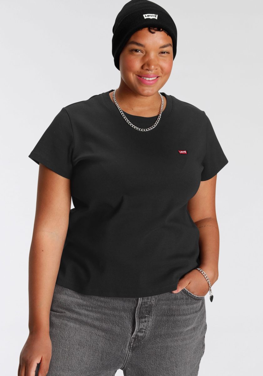 Levi's Plus Levi's® Plus T-shirt SS BABY TEE met klein batwing-logo