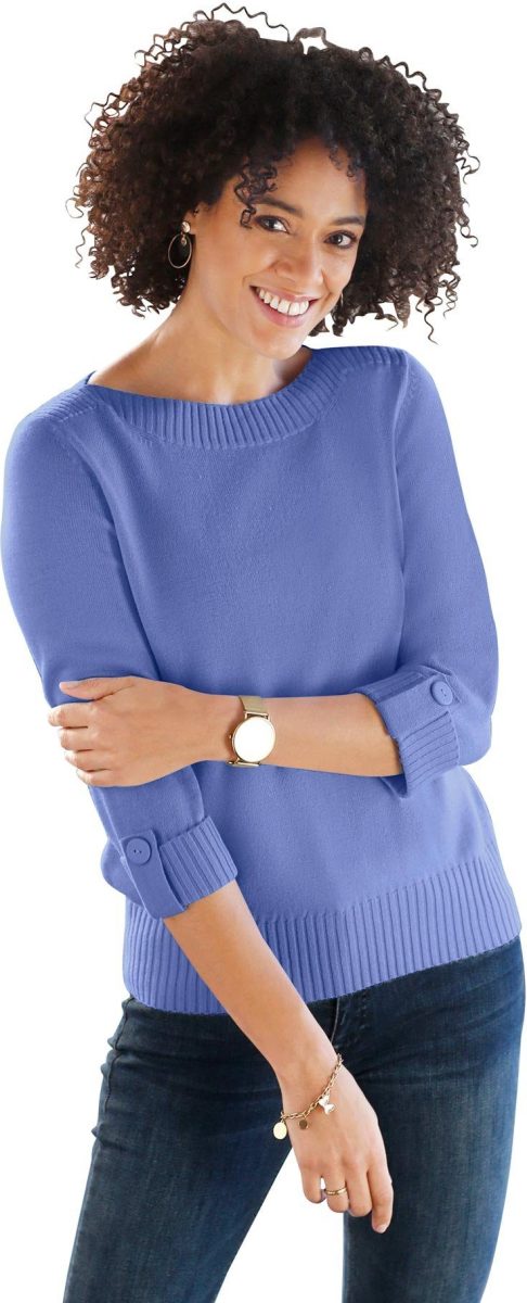 Classic Basics Trui met 3/4-mouwen Trui