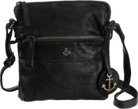 HARBOUR 2nd Schoudertas Taliza van leer met kenmerkende merk-anker-label en sierhanger