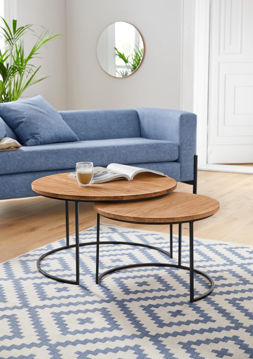 andas Salontafel Caprinus gemaakt van massief eiken