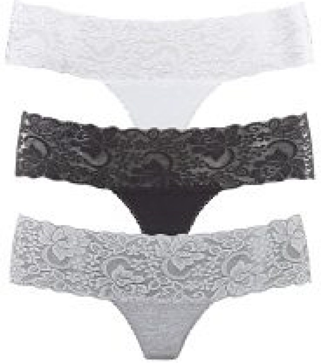vivance active String met brede kanten boordjes (3 stuks)