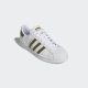 adidas Originals Superstar sneakers wit/olijfgroen