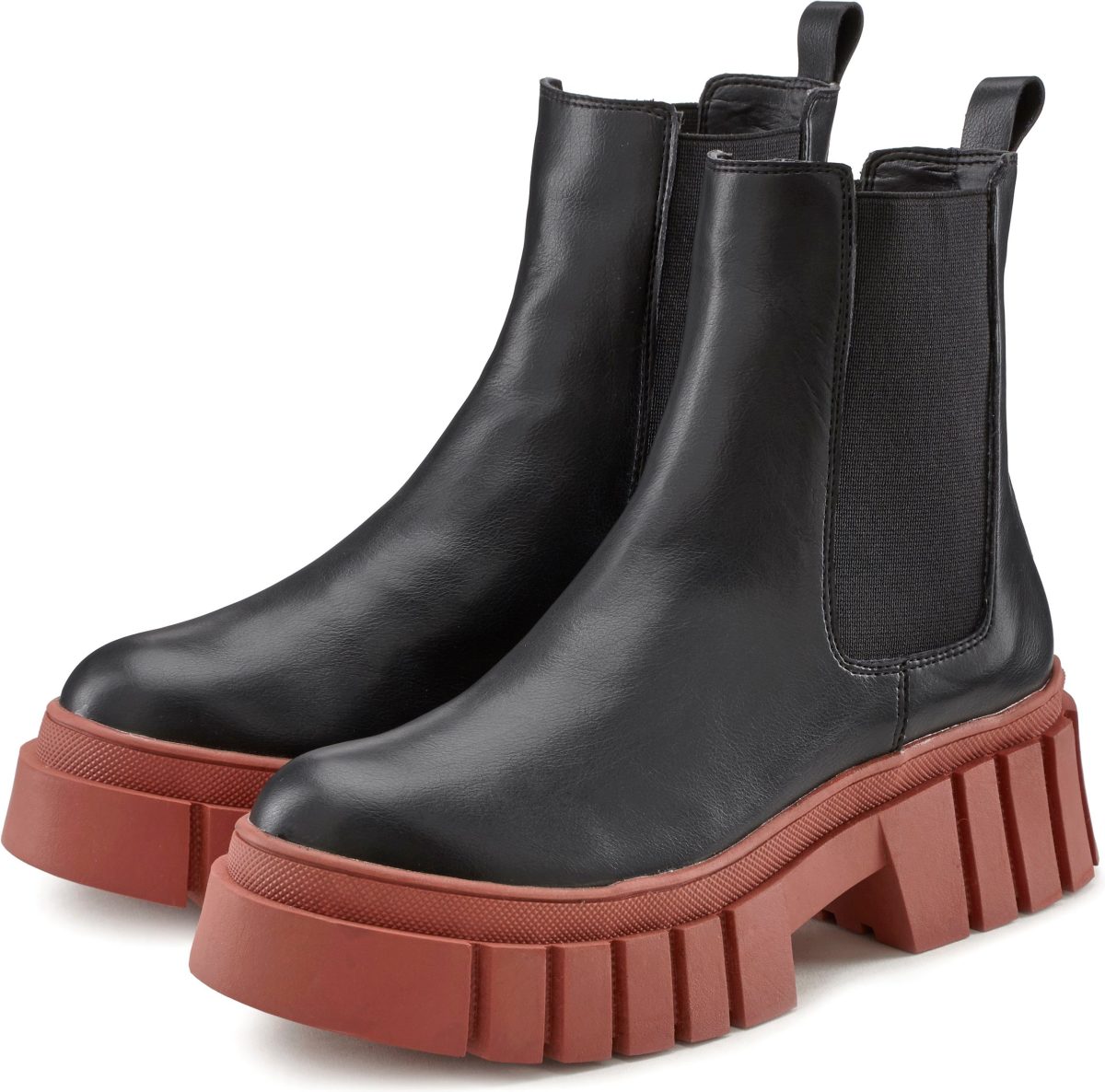 Lascana Laarsjes met contrastkleurige zool veganistisch