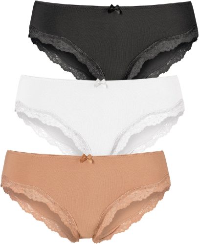 Lascana Slip met fijne kant (3 stuks)