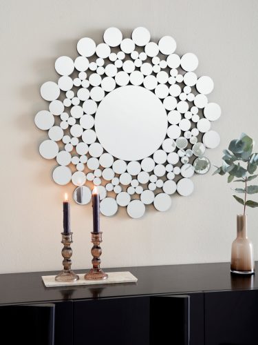 Guido Maria Kretschmer Home&Living Sierspiegel Agneta Decoratieve spiegel, van spiegelelementen, ø 70 cm