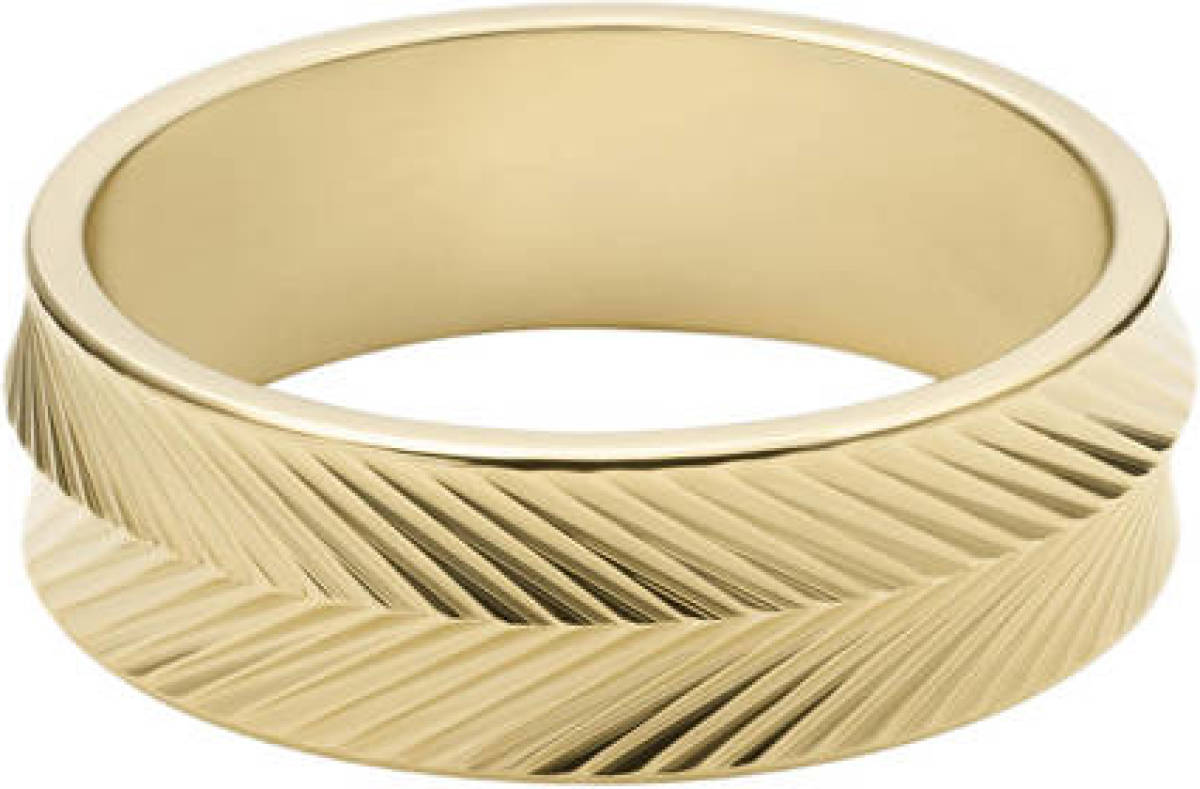 Fossil ring JF04118710 Sadie goudkleurig
