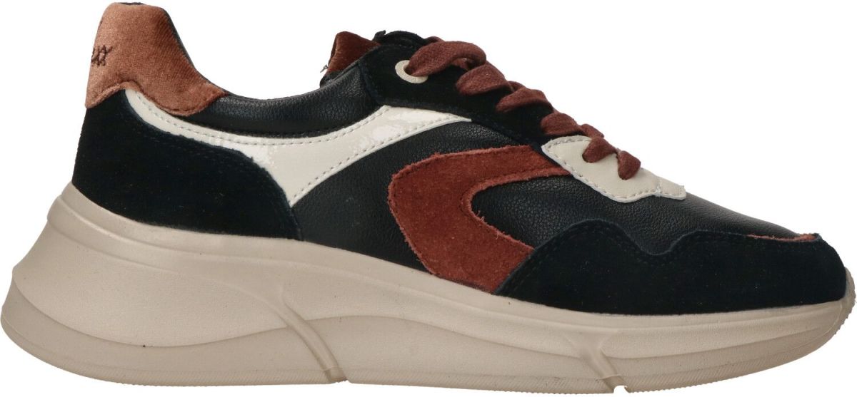 Mexx Jilou Sneaker  Zwart/Bruin