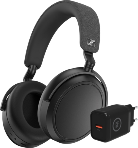 Sennheiser Momentum Wireless 4 Zwart + Bluebuilt oplader