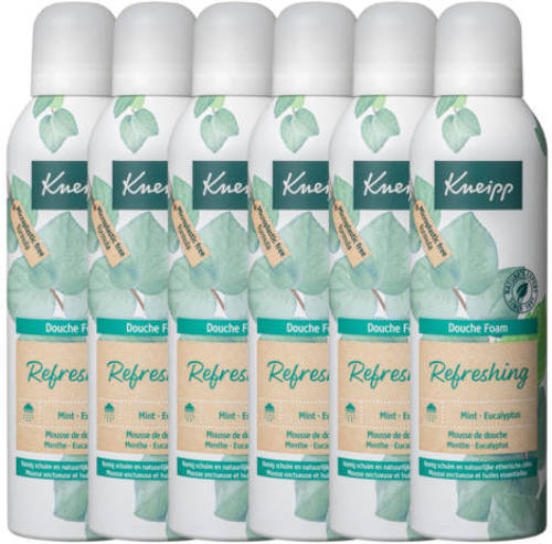 Kneipp Refreshing douchefoam - 6 x 200 ml - voordeelverpakking