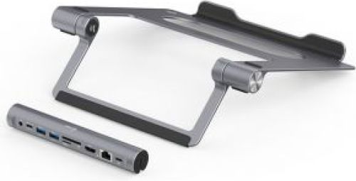 I-tec Metal Cooling Pad for notebooks (up-to 15.6 ) with USB-C Docking Station (Power Delivery 100