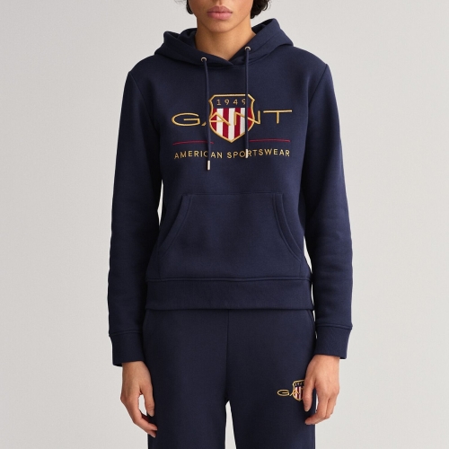GANT Hoodie, borstprint