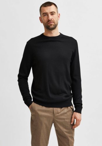 SELECTED HOMME Trui met ronde hals TOWN MERINO KNIT