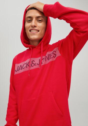 Jack & Jones Hoodie CORP Logo Hoodie met logoprint