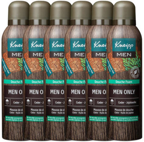 Kneipp Men Only douchefoam - 6 x 200 ml - voordeelverpakking