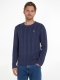 Tommy Jeans Trui met ronde hals, in kabeltricot, marineblauw
