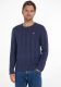 Tommy Jeans Trui met ronde hals, in kabeltricot, marineblauw