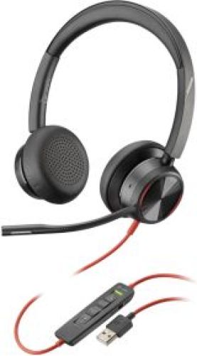 Poly Blackwire 8225 Hoofdtelefoons Bedraad Hoofdband Kantoor/callcenter USB Type-A Zwart