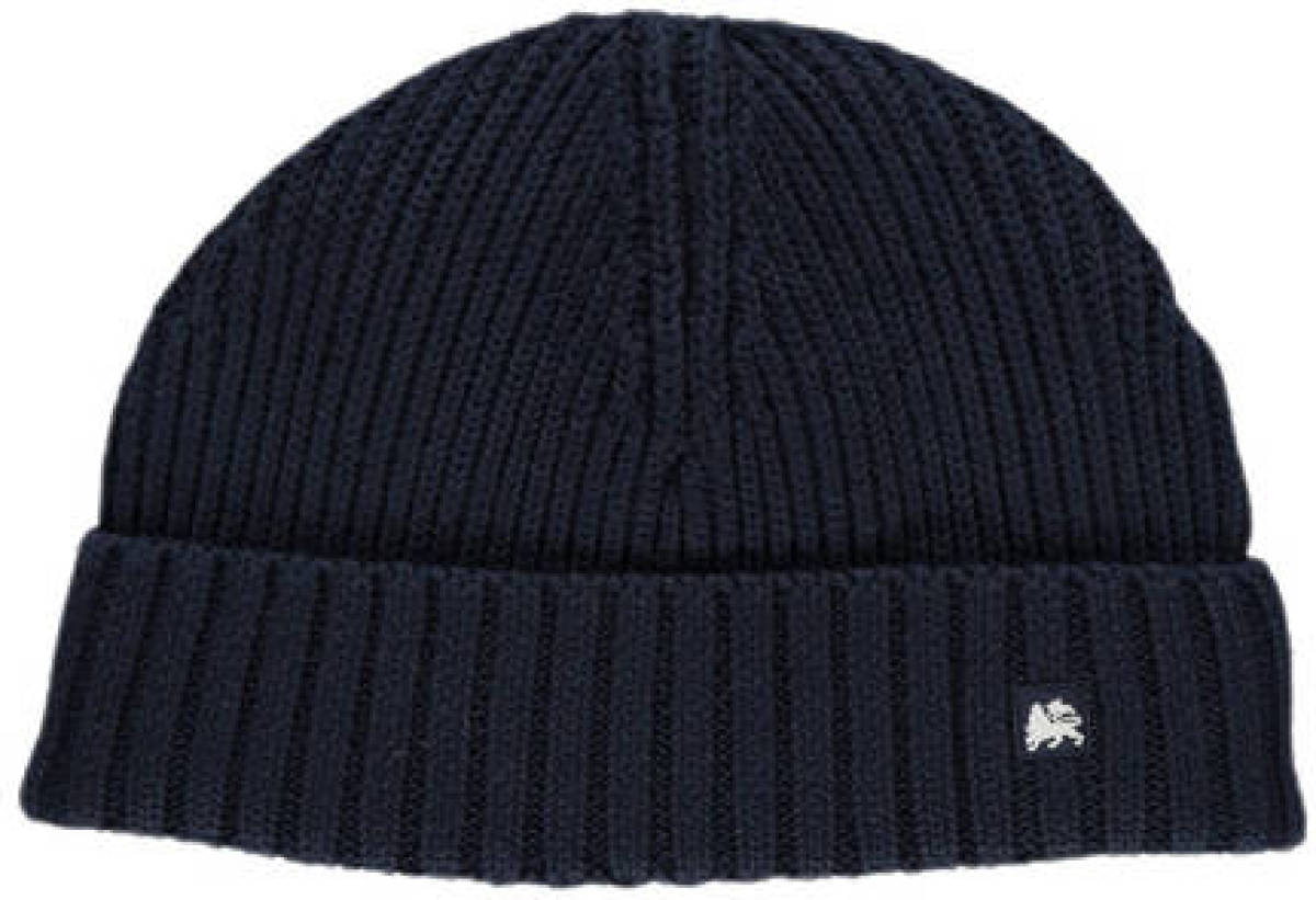 LERROS rib gebreide muts donkerblauw