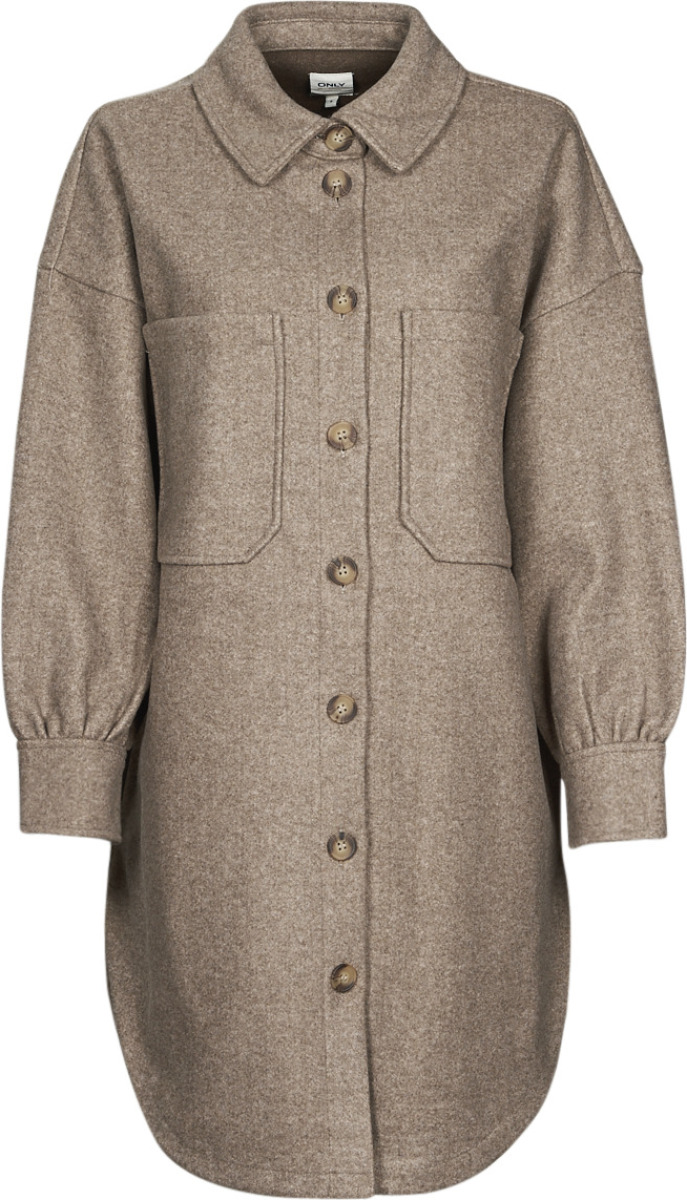 Mantel Only  ONLTRILLION L/S OVRS SHACKET PNT NOOS