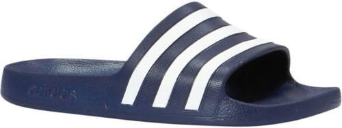 adidas Performance Adilette Aqua badslippers donkerblauw