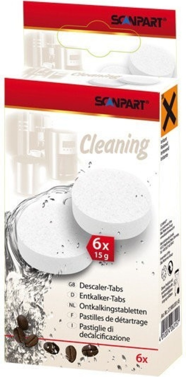 Scanpart ontkalkingstabletten 6x15g Ontkalker