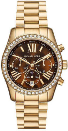 Michael Kors horloge MK7276 Lexington goudkleurig