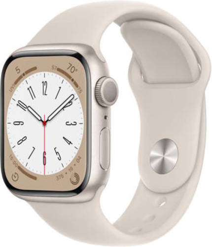Apple Watch Series 8 GPS 41mm Alu Starlight sportband