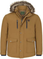 Charles Colby winterjas SIR CLARENCE Plus Size donkergeel