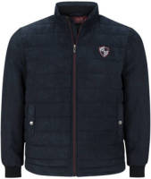 Charles Colby gewatteerde jas SIR LAWRENCE Plus Size donkerblauw