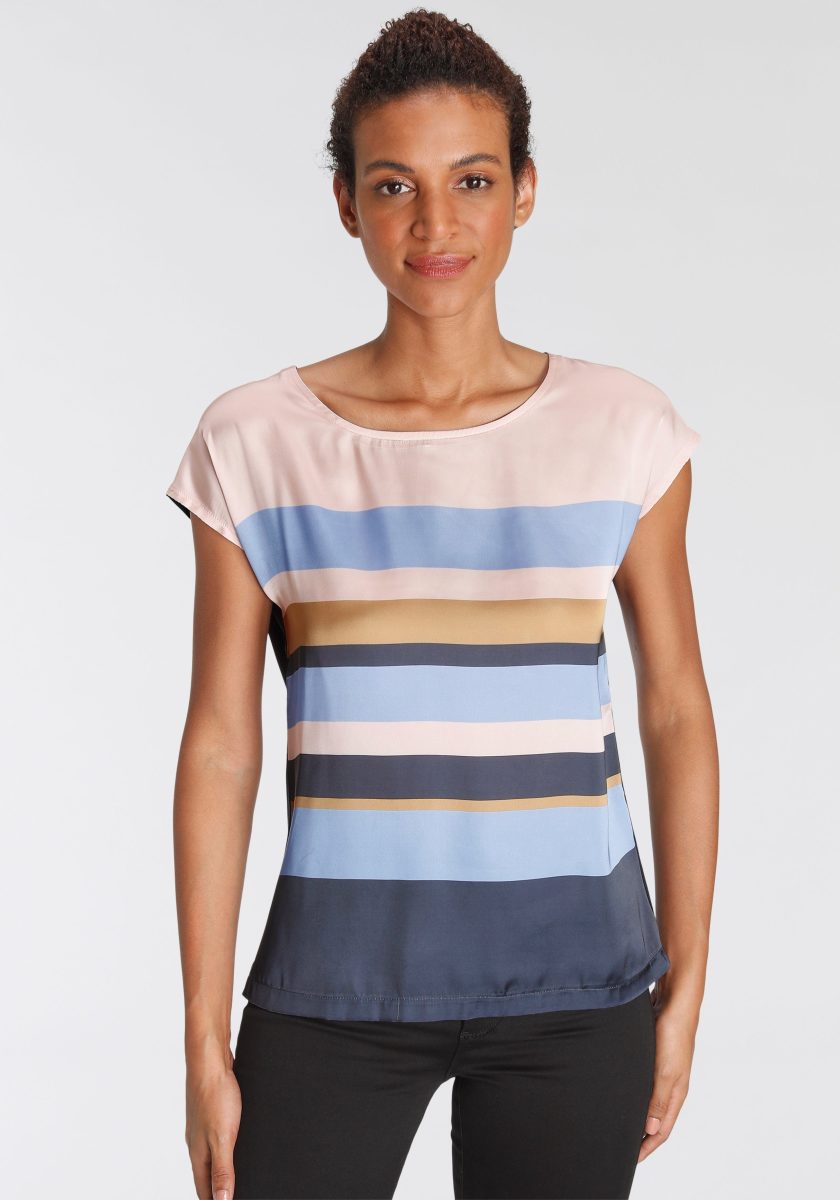 Laura Scott Shirt in modieus streepdesign