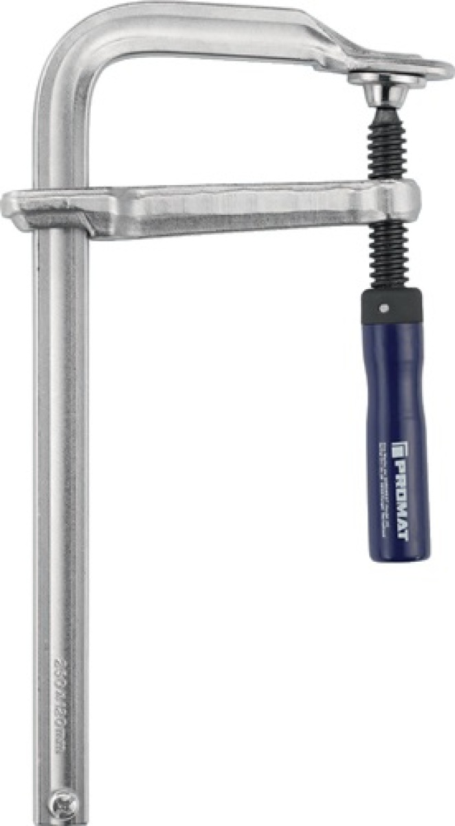 Promat Geheel stalen schroefklem | spanwijdte 160 mm werkbereik 80 mm | houten greep - 4000831451