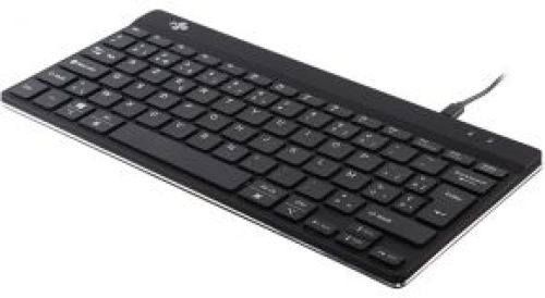 R-Go Tools R-Go Compact Break Toetsenbord, AZERTY (BE), zwart, bedraad