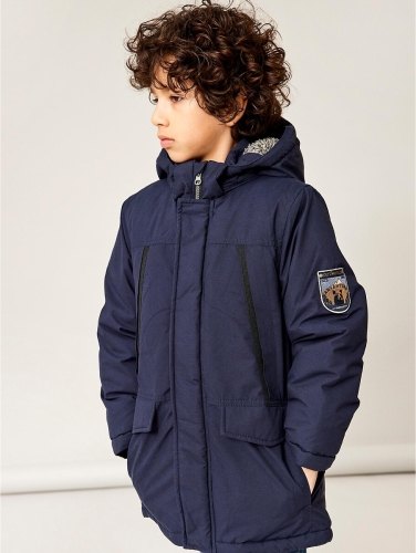 NAME IT KIDS winterjas NKMMILLER donkerblauw