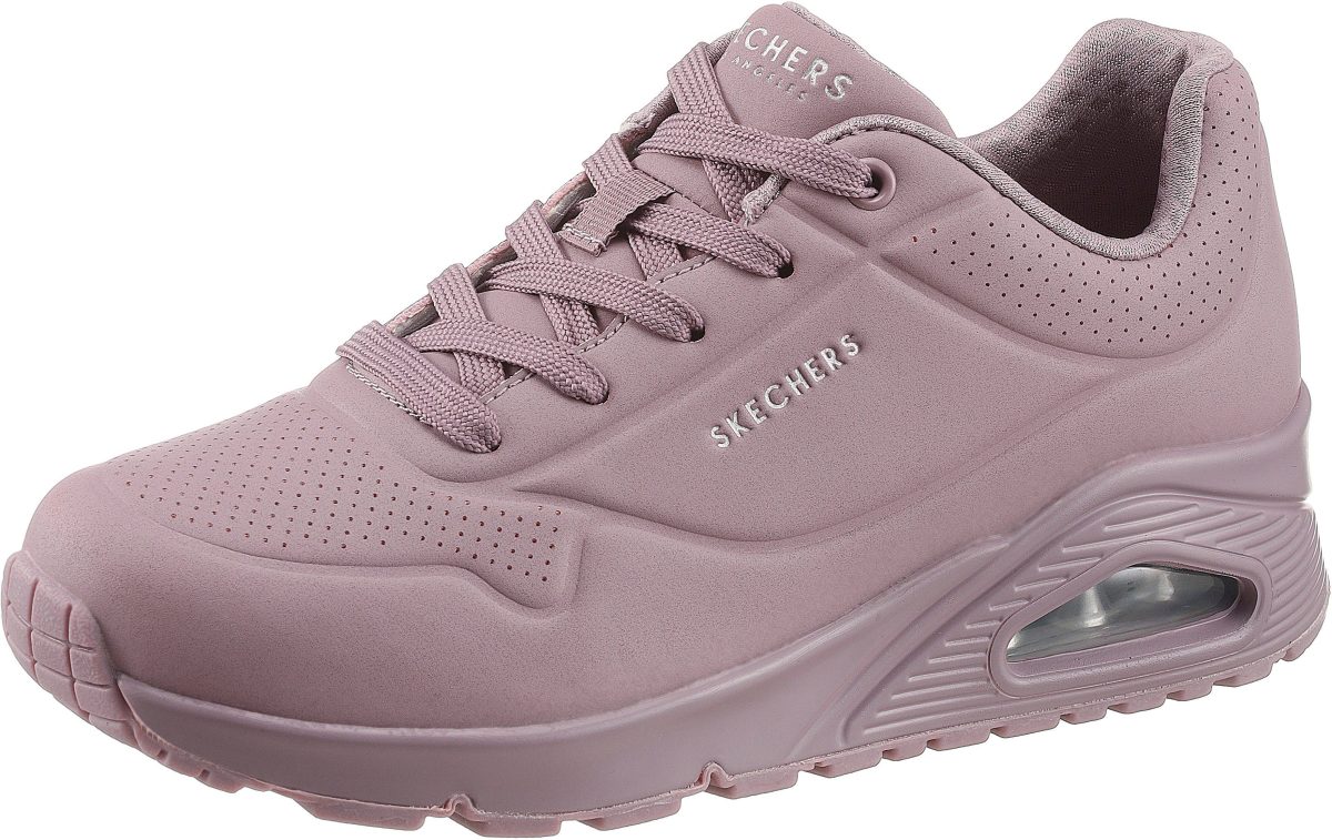 Skechers Sneakers met sleehak Uno - Stand on Air met fijne perforatie