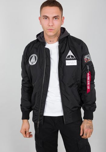 Alpha Industries Bomberjack Alpha Industries Men - Flight Jackets MA-1 TT Hood NASA