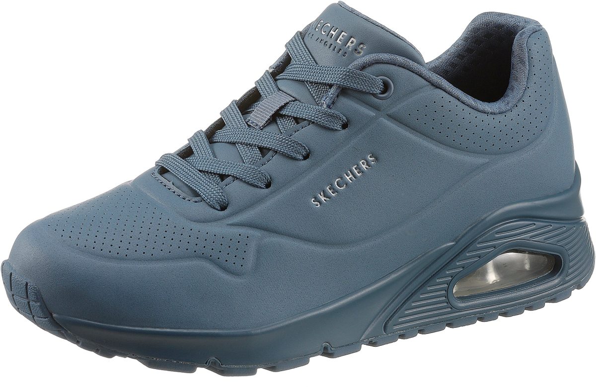 Skechers Sneakers met sleehak Uno - Stand on Air met fijne perforatie