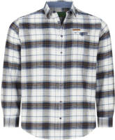 Charles Colby +FIT Collectie geruit regular fit overhemd DUKE WILLOW Plus Size blauw