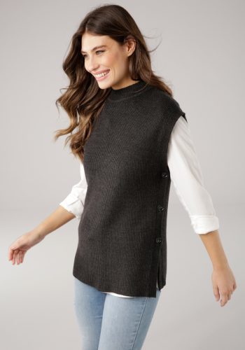 Laura Scott Slip-over met sierknopen