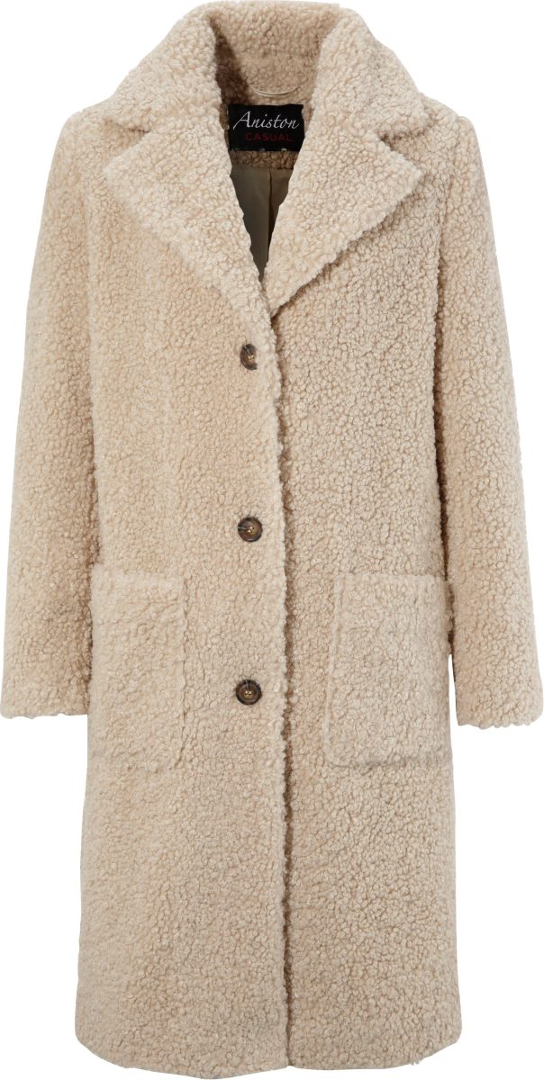 Aniston CASUAL Korte jas in pluche-look