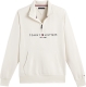 Tommy hilfiger Sweater met opstaande kraag en rits, Tommy Logo