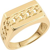 Firetti Zilveren ring Met pantserkettingschakels