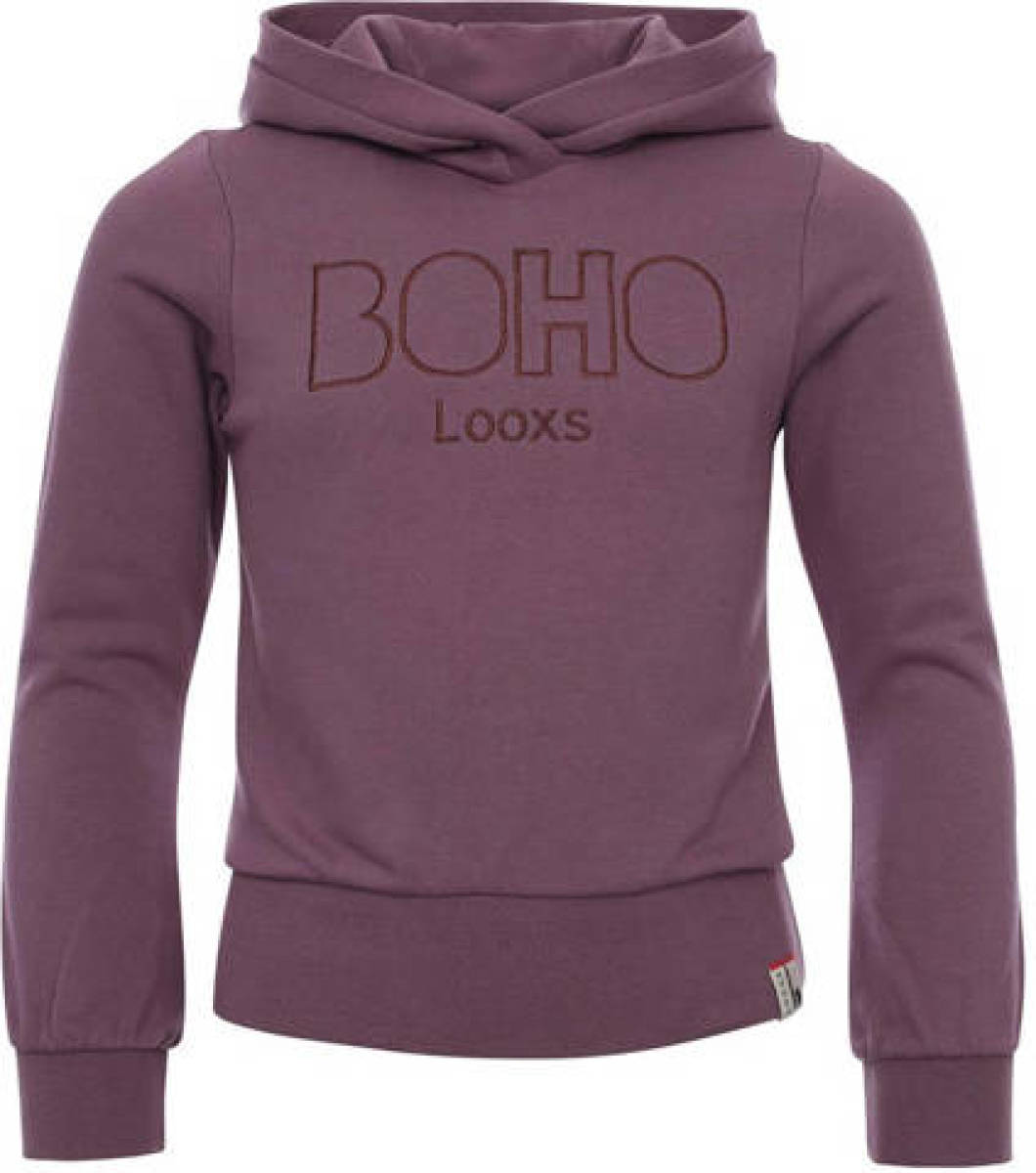 LOOXS 10sixteen hoodie met tekst paars