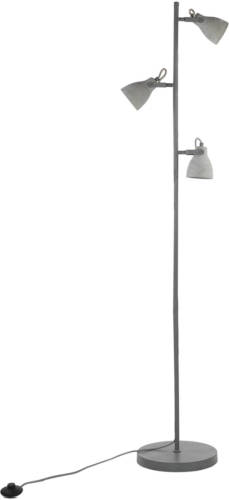 Beliani Mistago Staande Lamp Staal 28 X 28 Cm