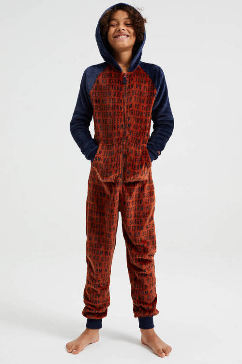 WE Fashion onesie brique