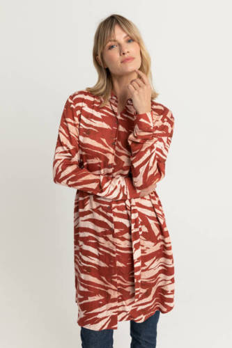 Expresso tuniekjurk met zebraprint roze