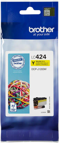 Brother LC-424 Cartridge Geel